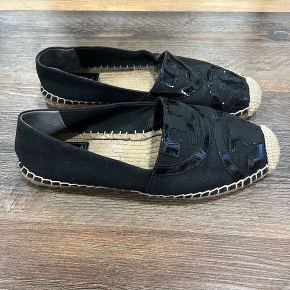 Tory Burch Poppy Espadrilles size 8 black - Picture 3 of 6